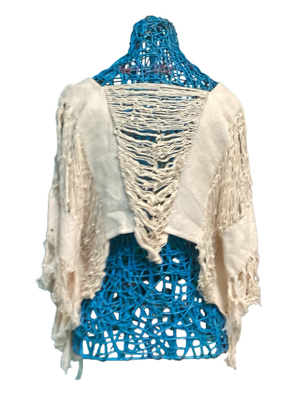 Maria Victoria by Lula Loom Fringe Poncho-NWT